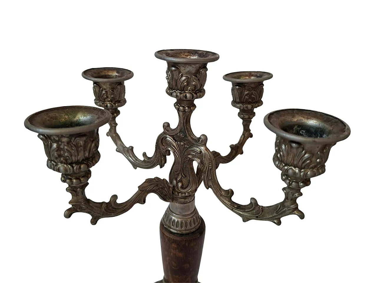 5-Flame candelabra by AGAD in baroque style, 1970s 8