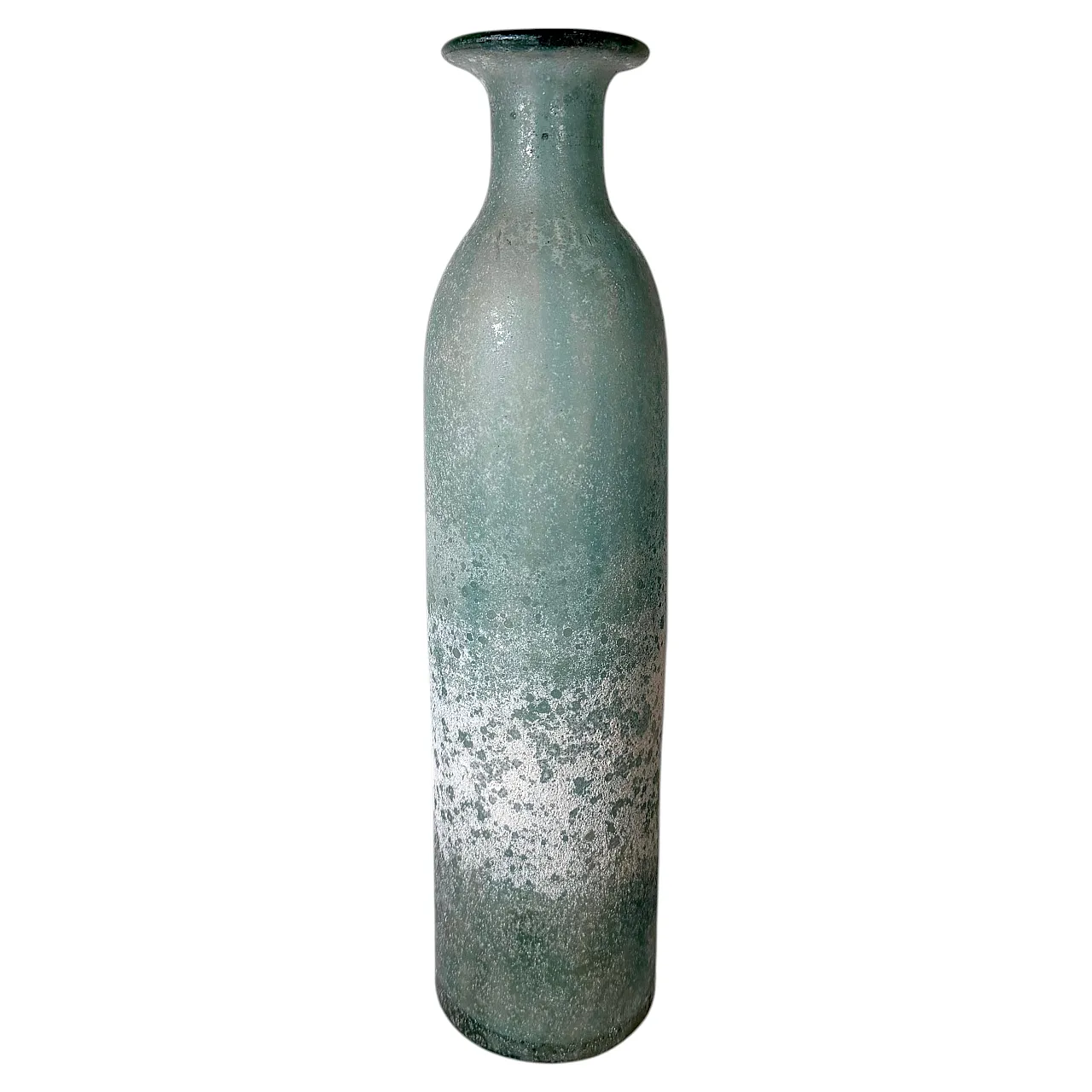 Vaso bottiglia in vetro scavo attr. a Gino Cenedese, '900 1