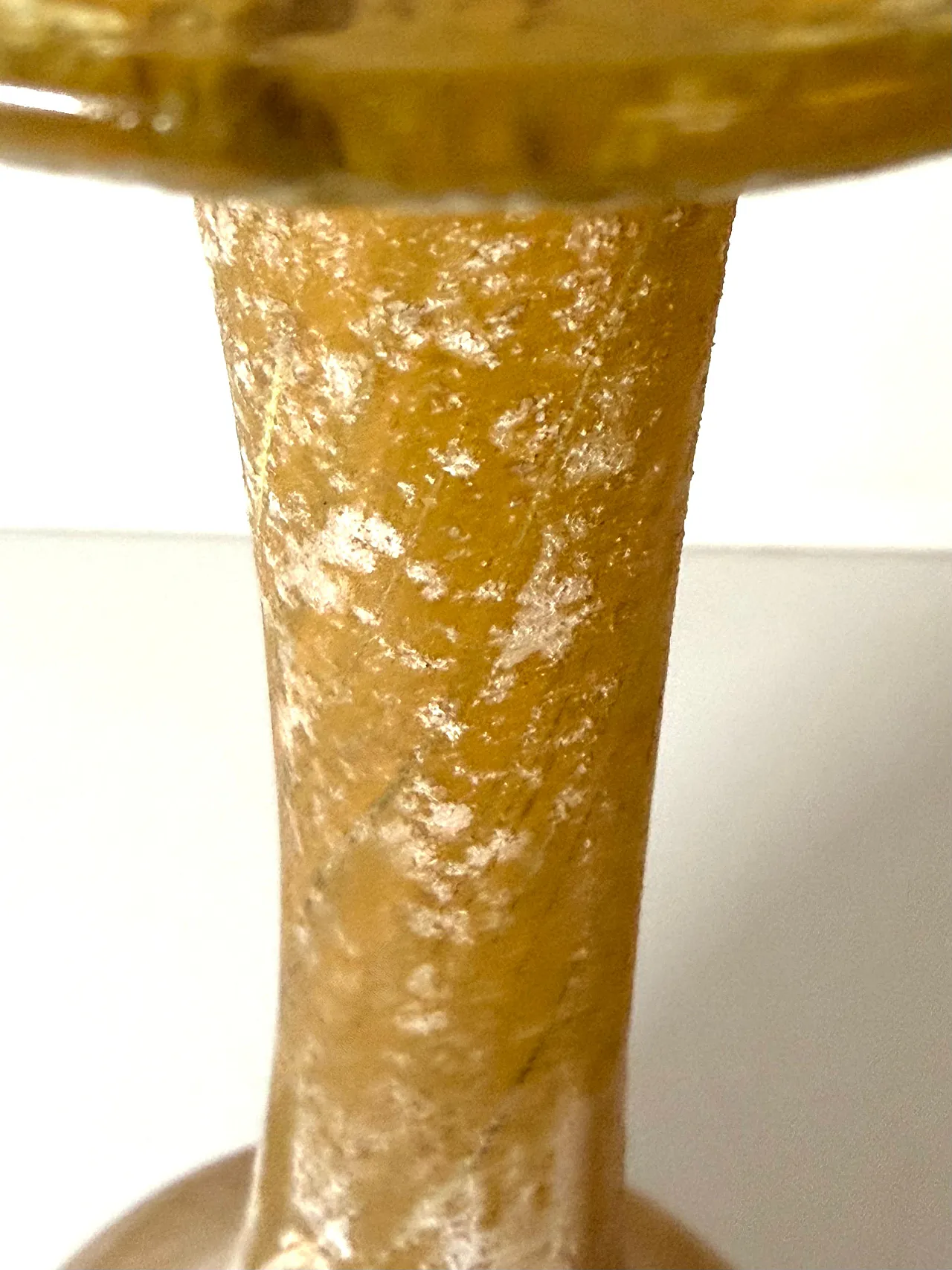 Vaso bottiglia in vetro scavo attr. a Gino Cenedese, anni '70 5