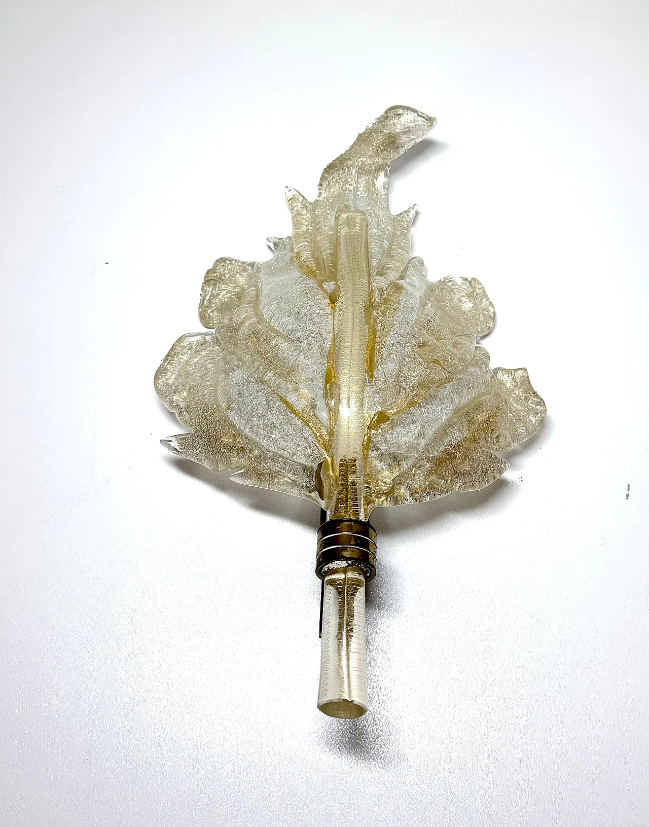 Applique in vetro di Murano e foglia d'oro di Barovier Toso, anni '50 4
