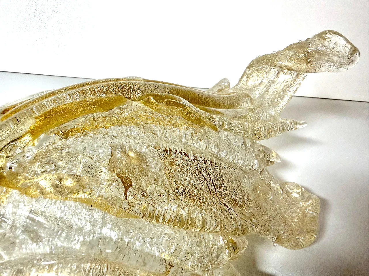 Applique in vetro di Murano e foglia d'oro di Barovier Toso, anni '50 9