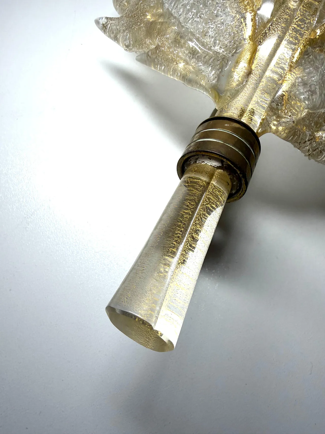 Applique in vetro di Murano e foglia d'oro di Barovier Toso, anni '50 11