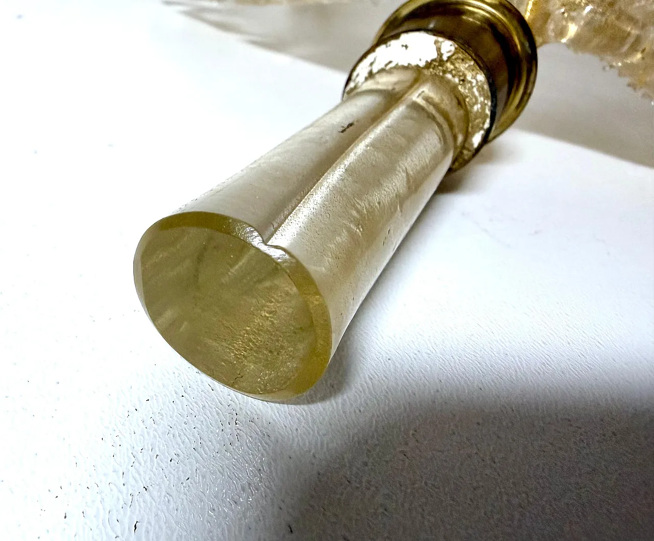 Applique in vetro di Murano e foglia d'oro di Barovier Toso, anni '50 13