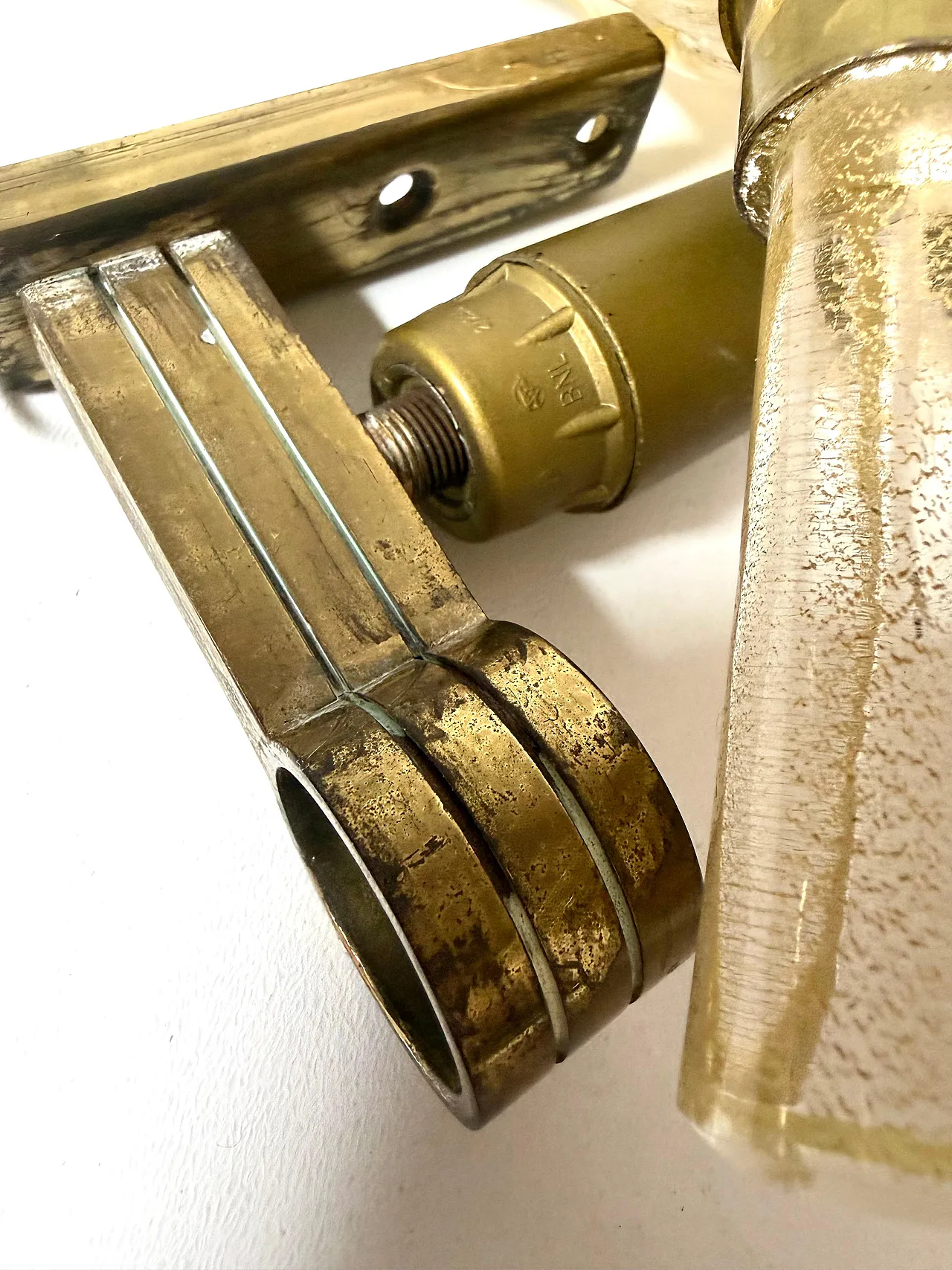 Applique in vetro di Murano e foglia d'oro di Barovier Toso, anni '50 15