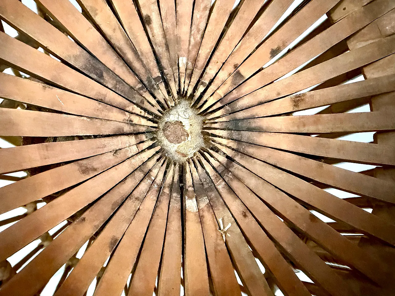 Wicker and bamboo Amphora umbrella stand, 1960s 10
