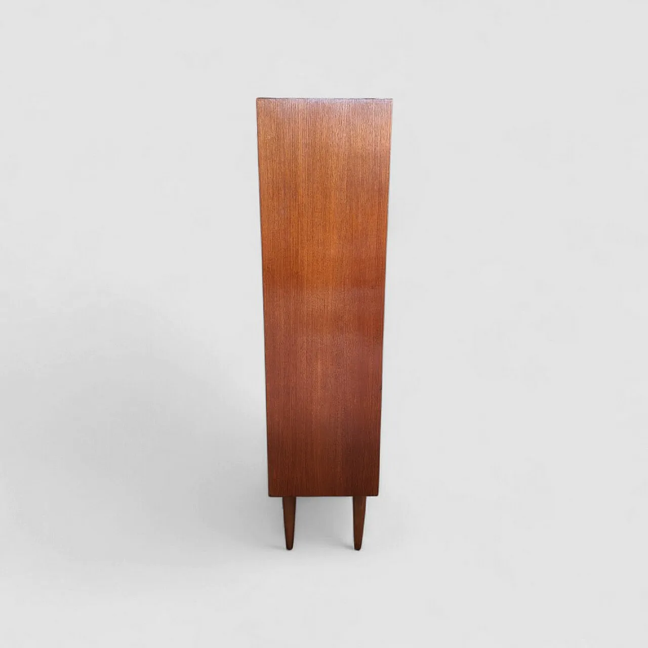 Libreria autoportante in teak con ripiani regolabili, anni '60 4