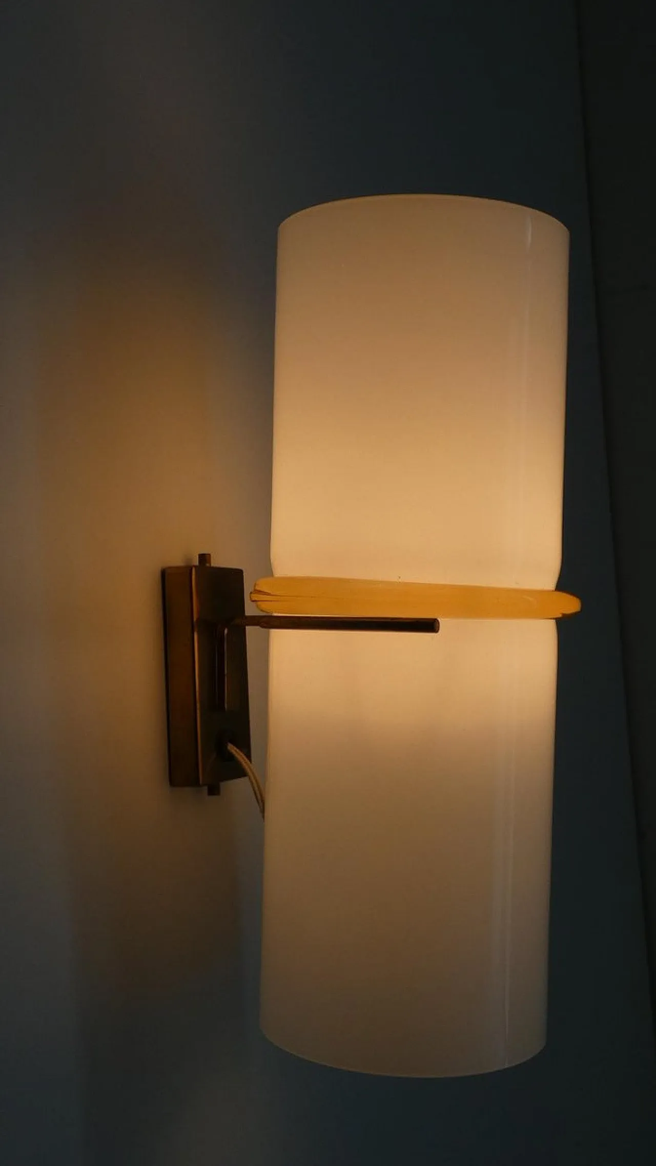 Murano glass wall lamp from Leucos, Italy, 1970s 5