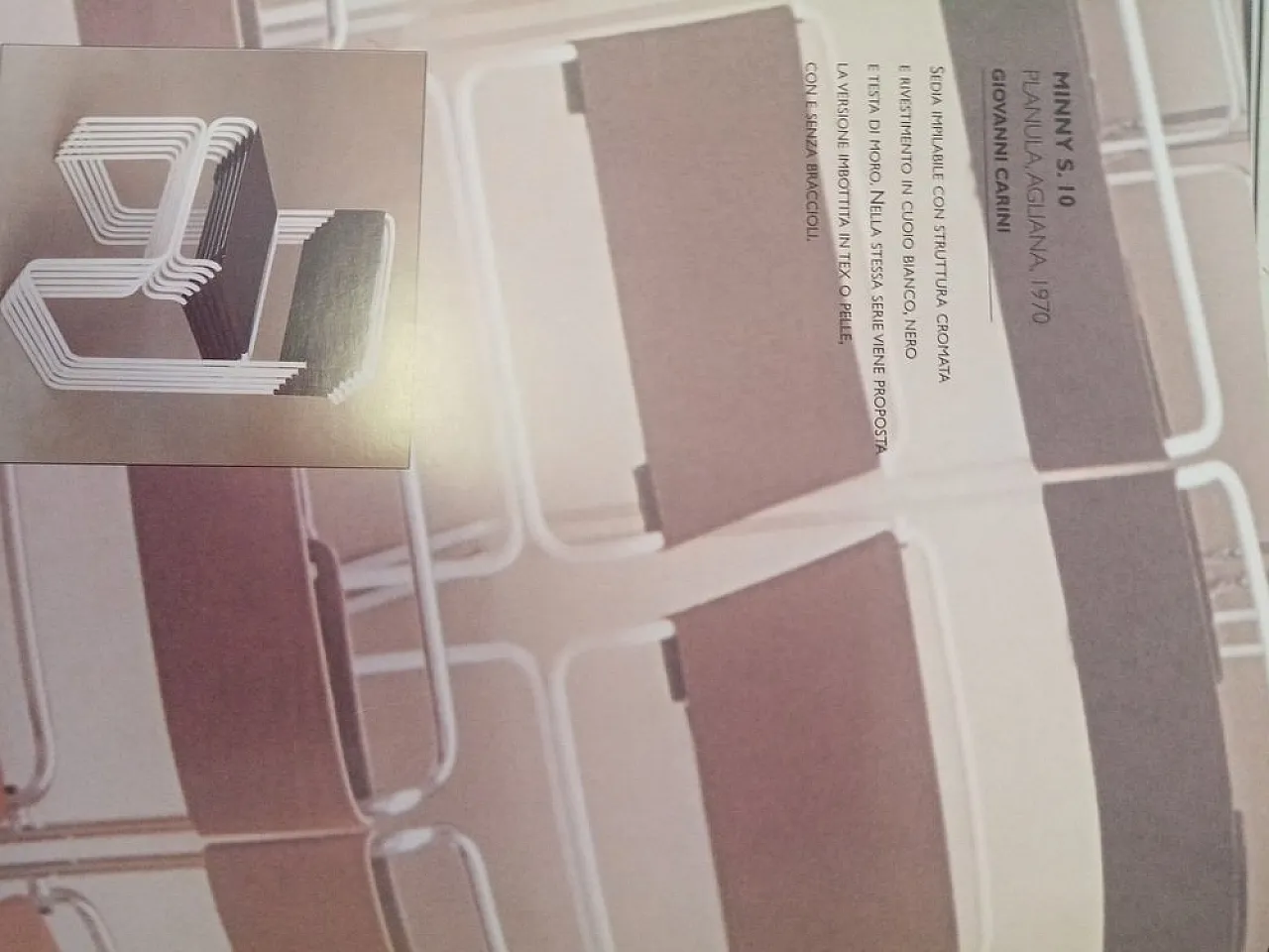 6 Minny chairs by Giovanni Carini for Planula, 1970s 2