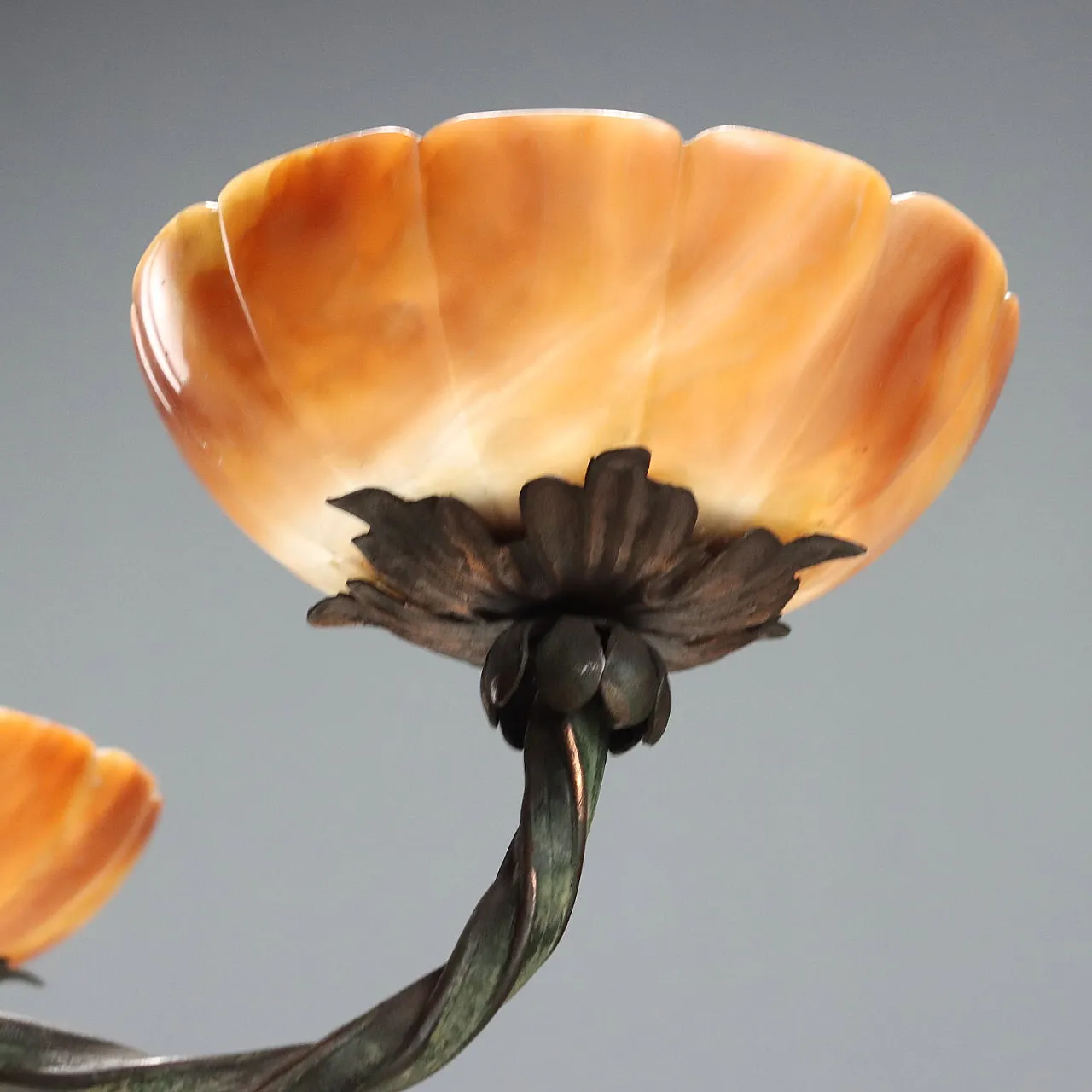 Liberty chandelier in burnished metal, 20th century 6