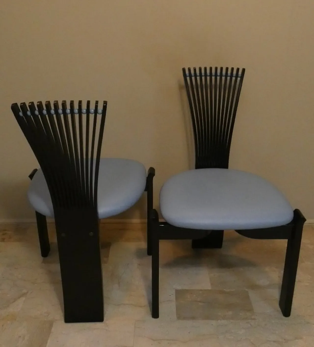 Pair of Totem Chairs by Torstein Nilsen for Westnofa, Norway, 1980s 3