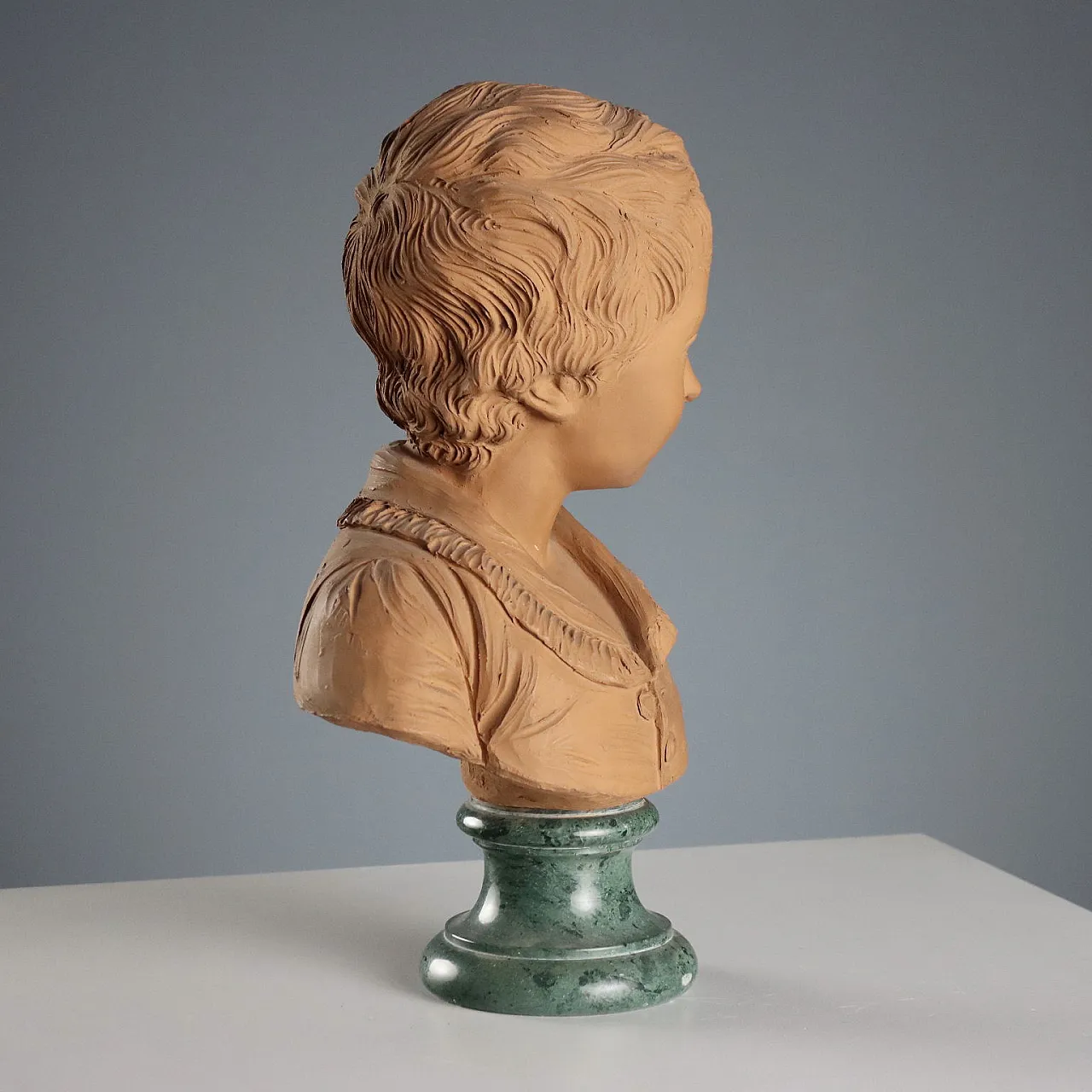 Pair of busts, Jean Antoine Houdon Posthumous copy, 20th century 8