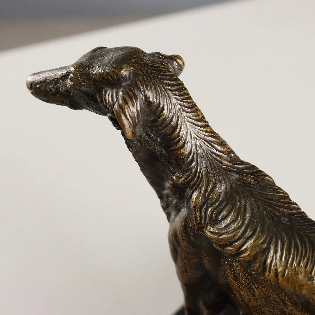 Levriero in bronzo, '900 7