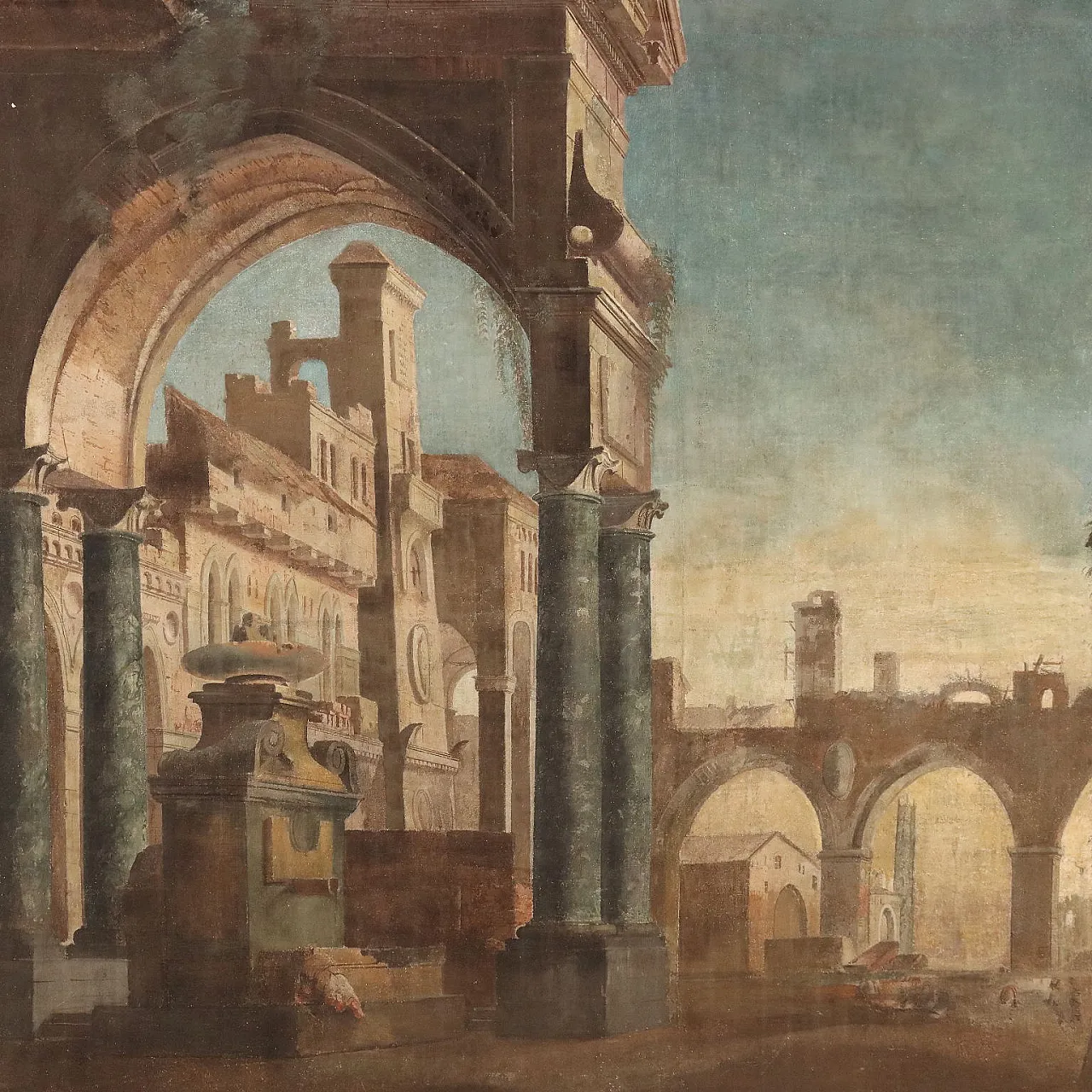Painting by Pietro Paltronieri, tempera of canvas, 18th century 3