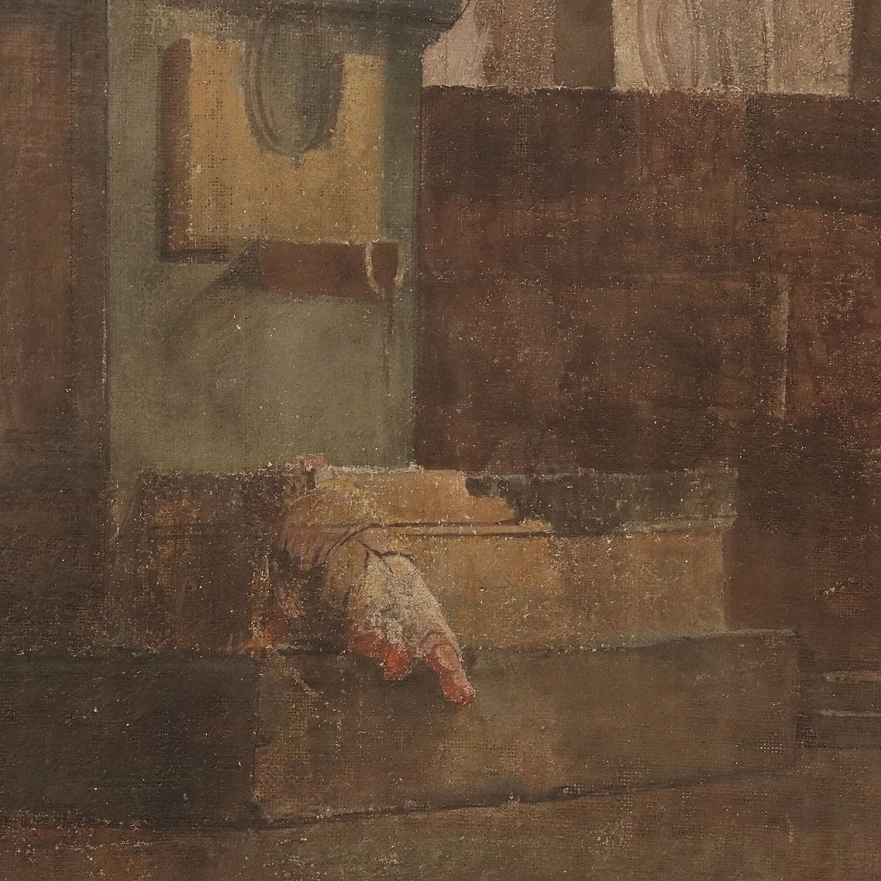 Painting by Pietro Paltronieri, tempera of canvas, 18th century 8