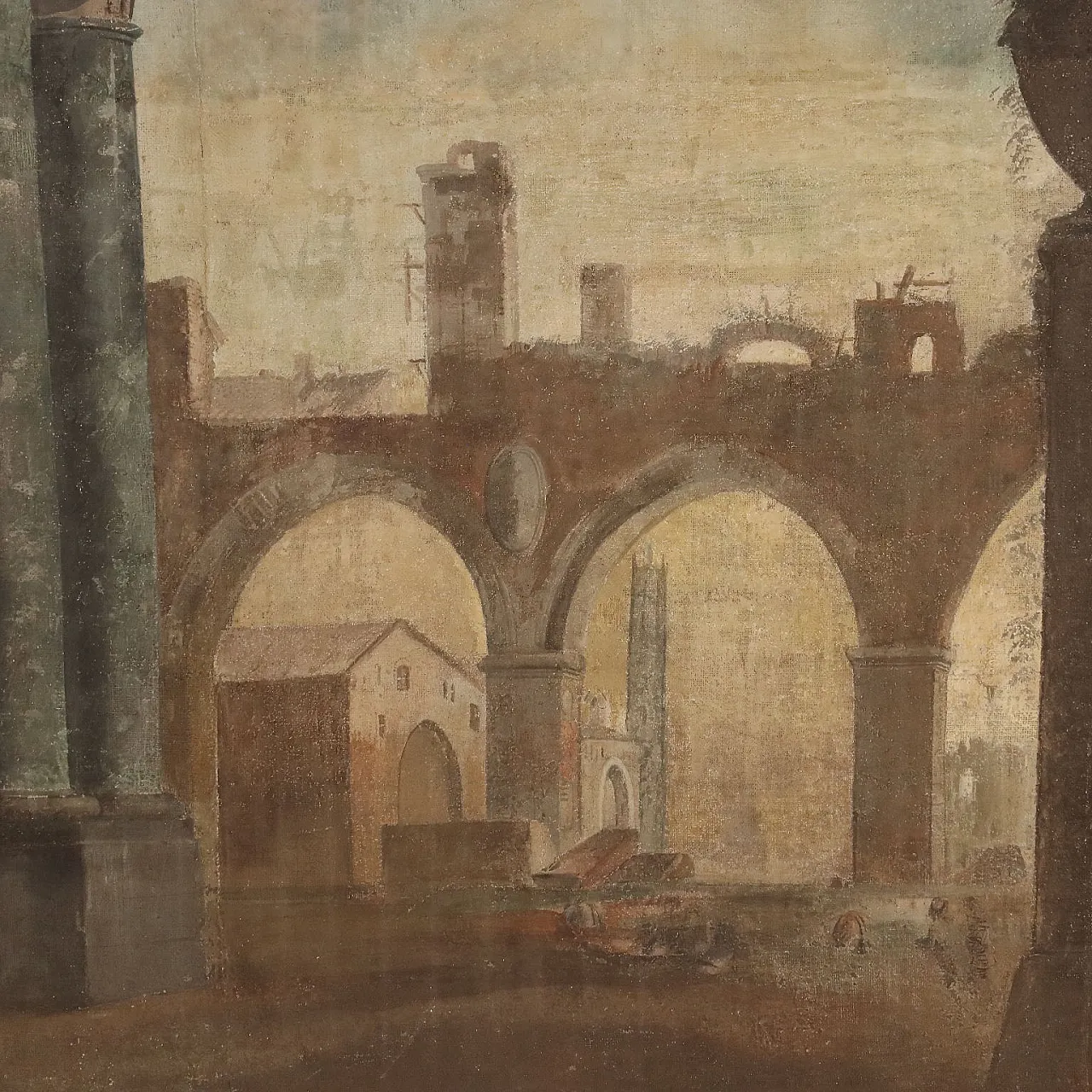 Painting by Pietro Paltronieri, tempera of canvas, 18th century 9