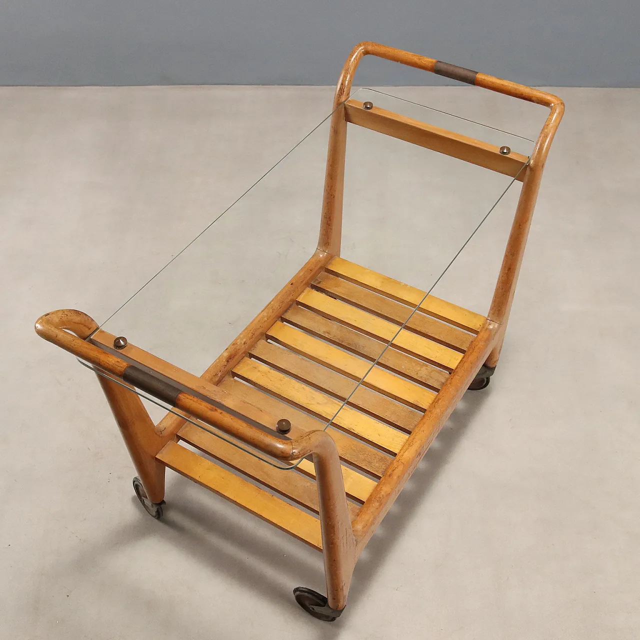 Carrello di servizio con ruote, anni '50 6
