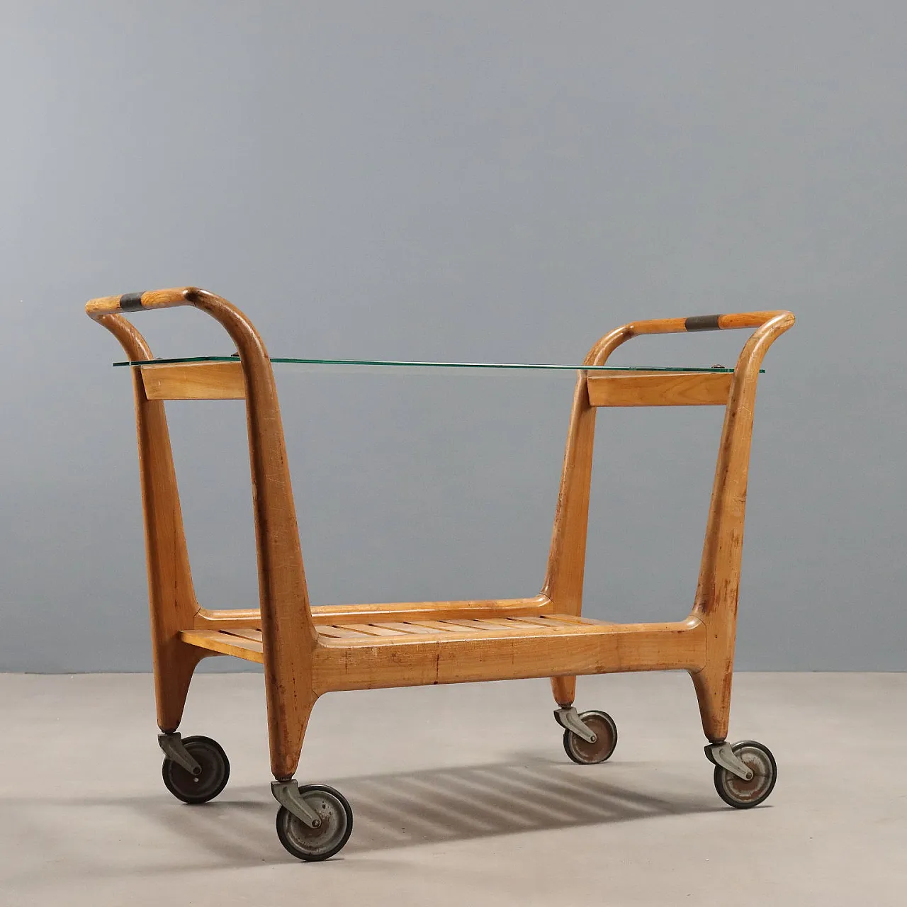 Carrello di servizio con ruote, anni '50 7