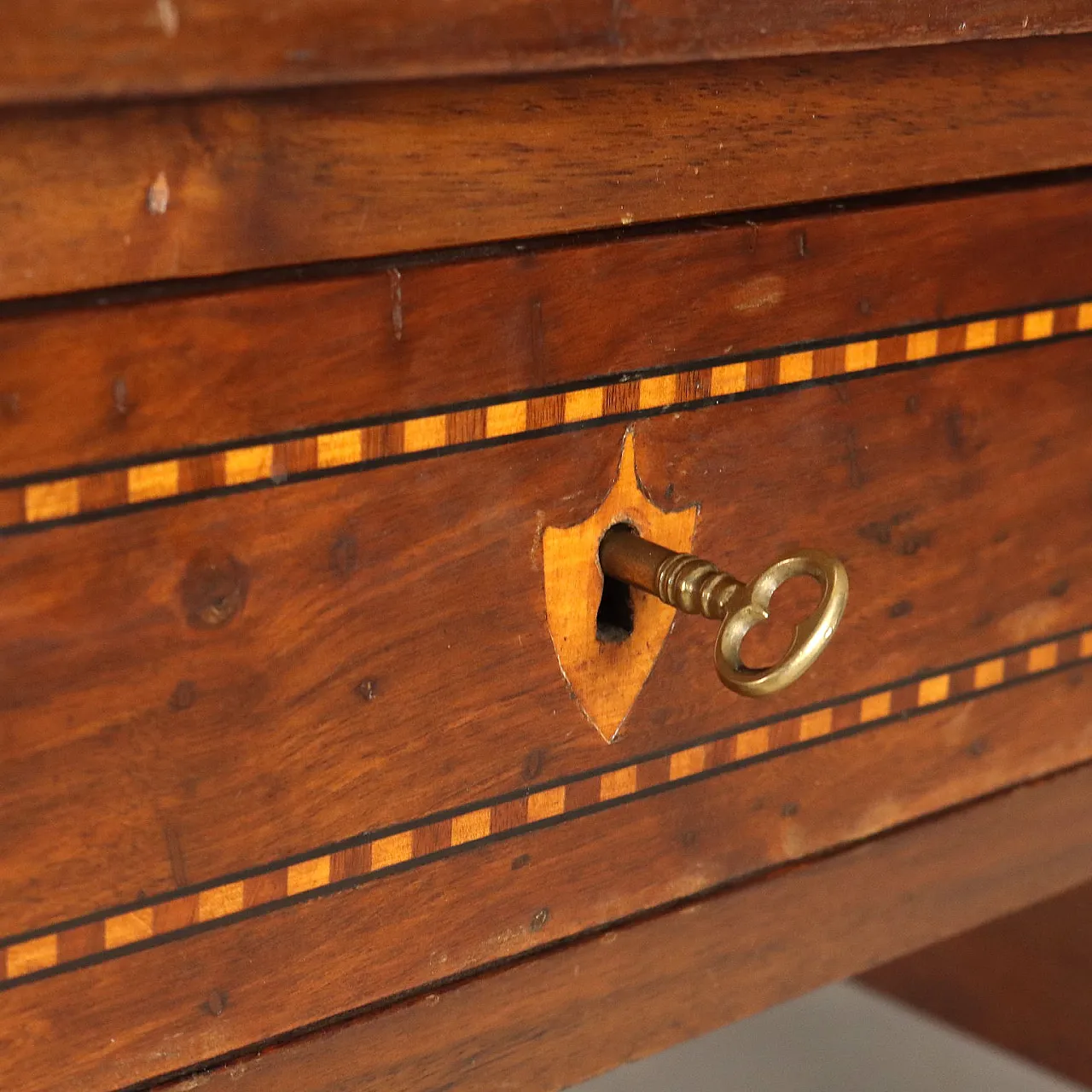 Open walnut desk, 20th century 6