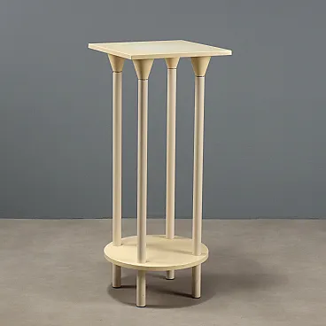 High table in white plastic, 1970s