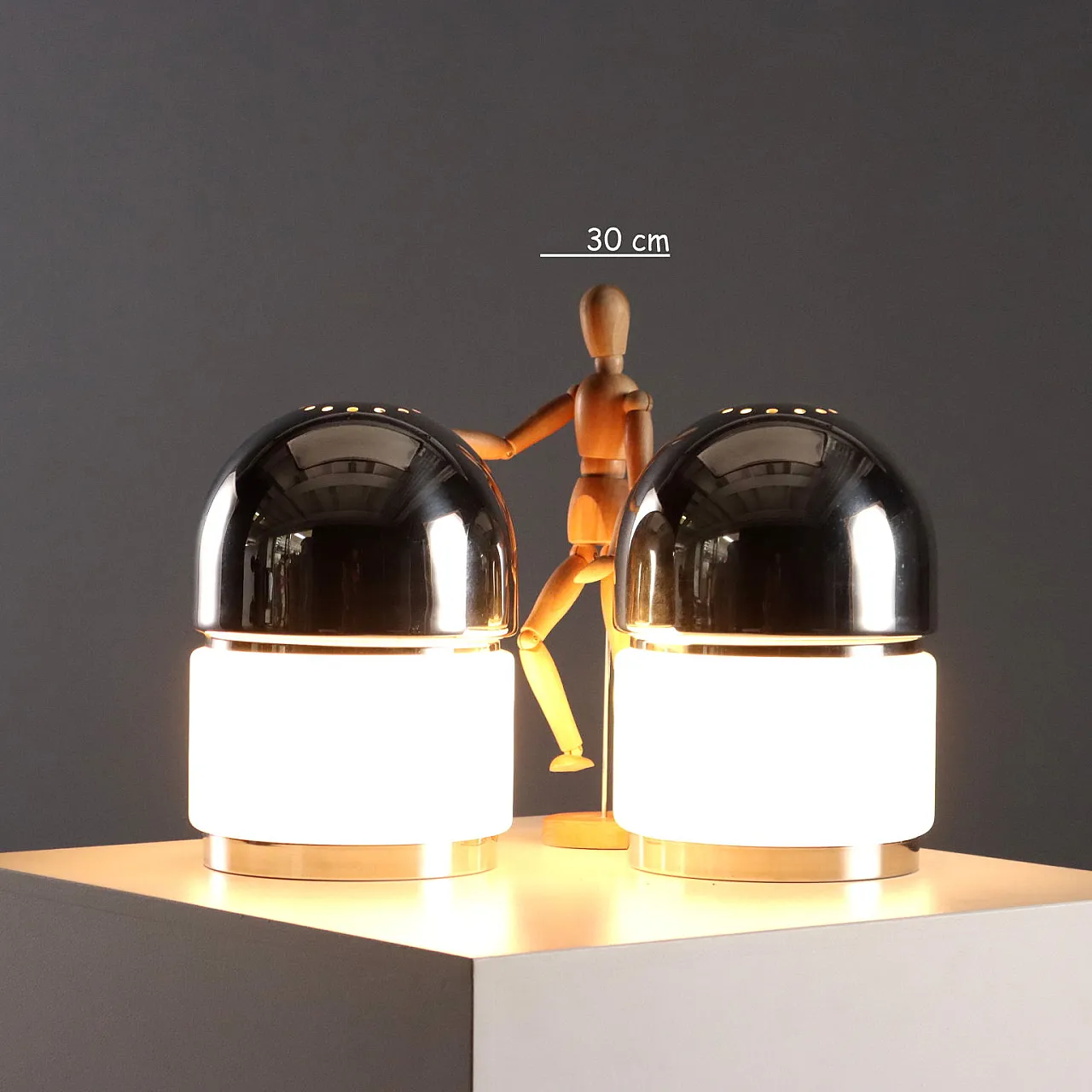 Pair of Reggiani table lamps, 20th century 3