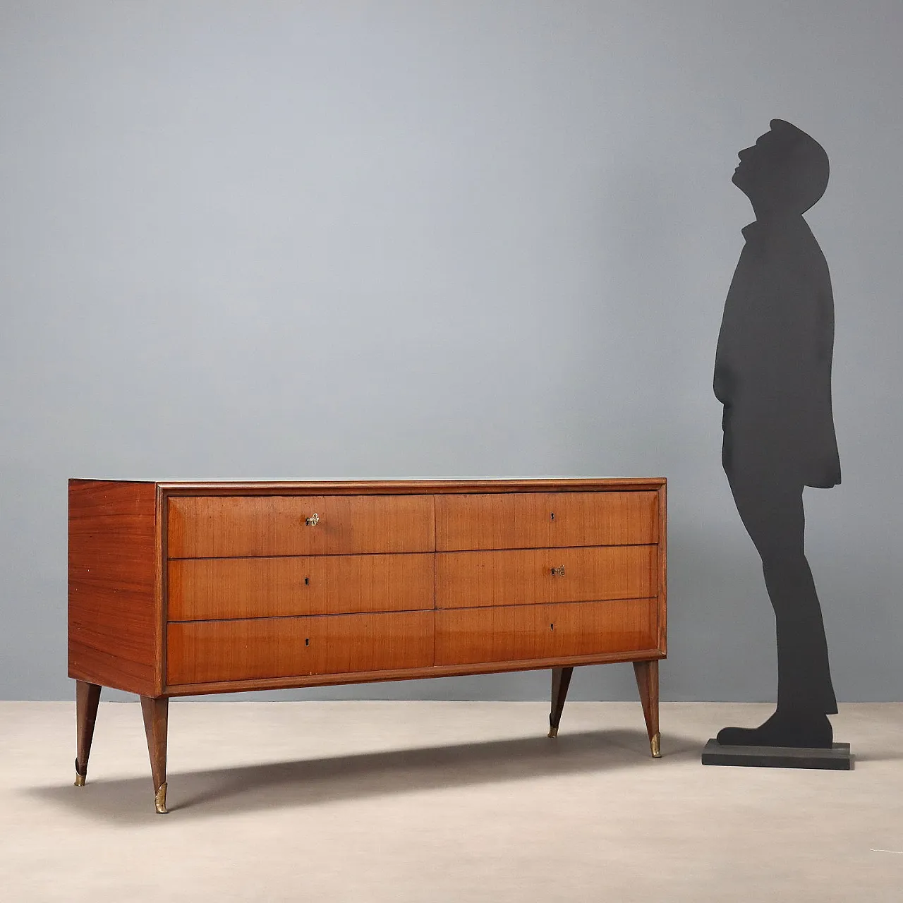 Dresser in teak and glass, mid-20th century 3