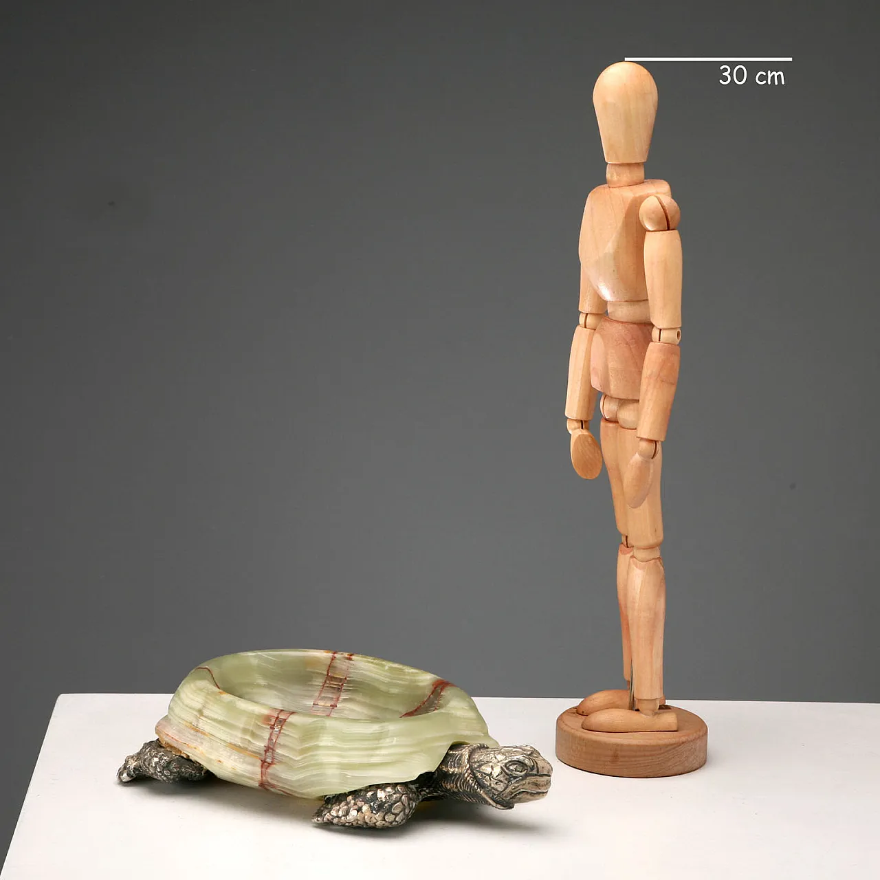 Silver and onyx tortoise, Manufacture of Florence, 20th century 2