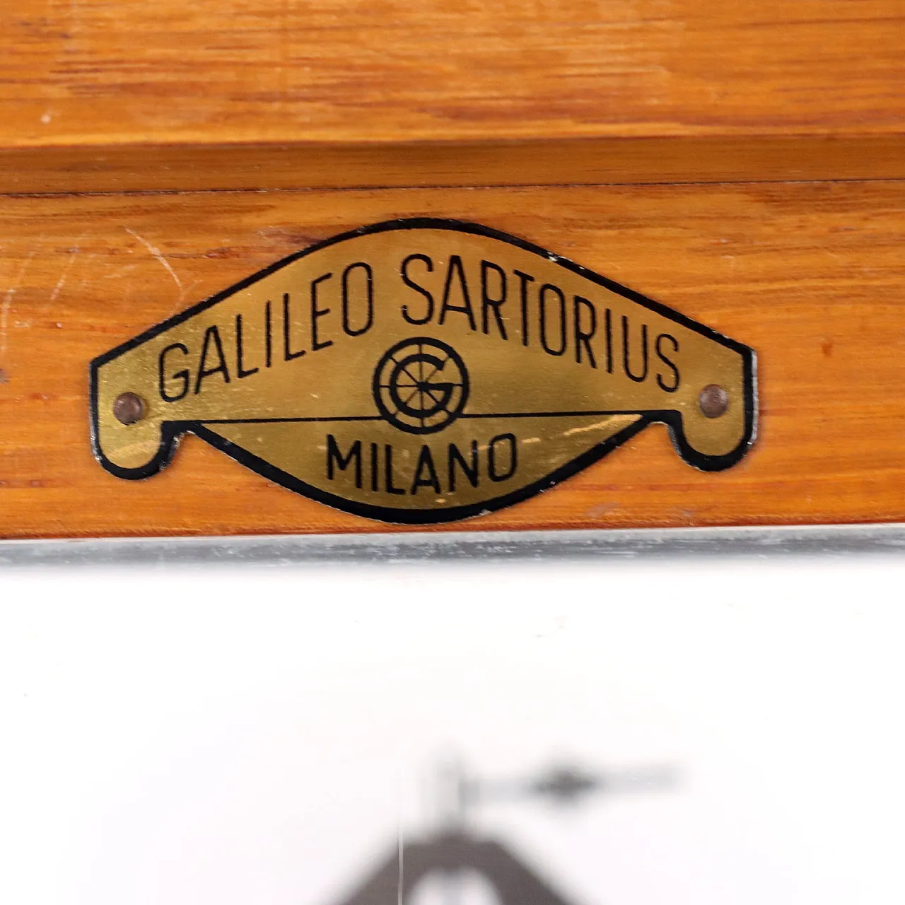 Bilancia Analogica in Teca Galileo Sartorius Milano 8