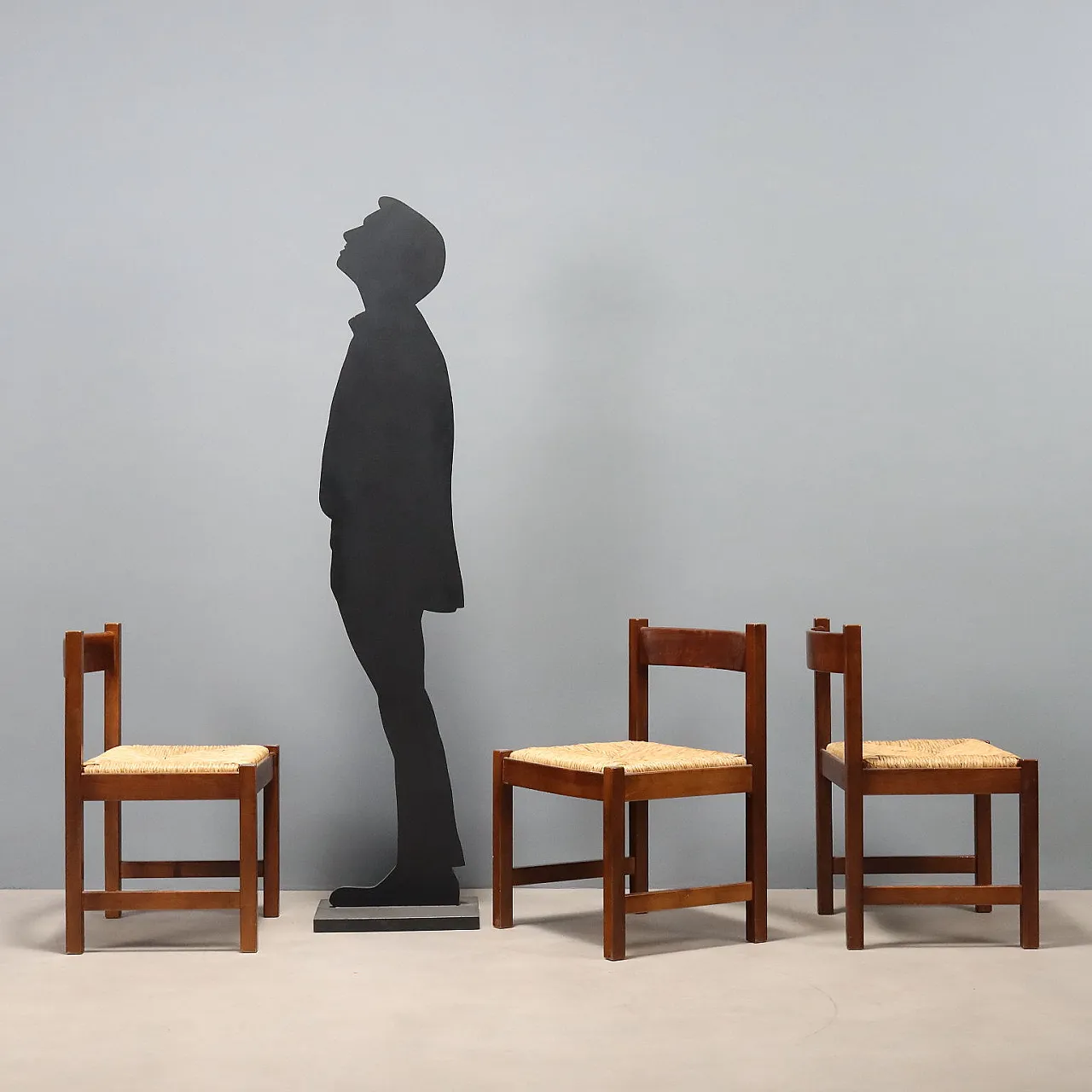 3 Torbecchia Chairs by Giovanni Michelucci, 20th century 3