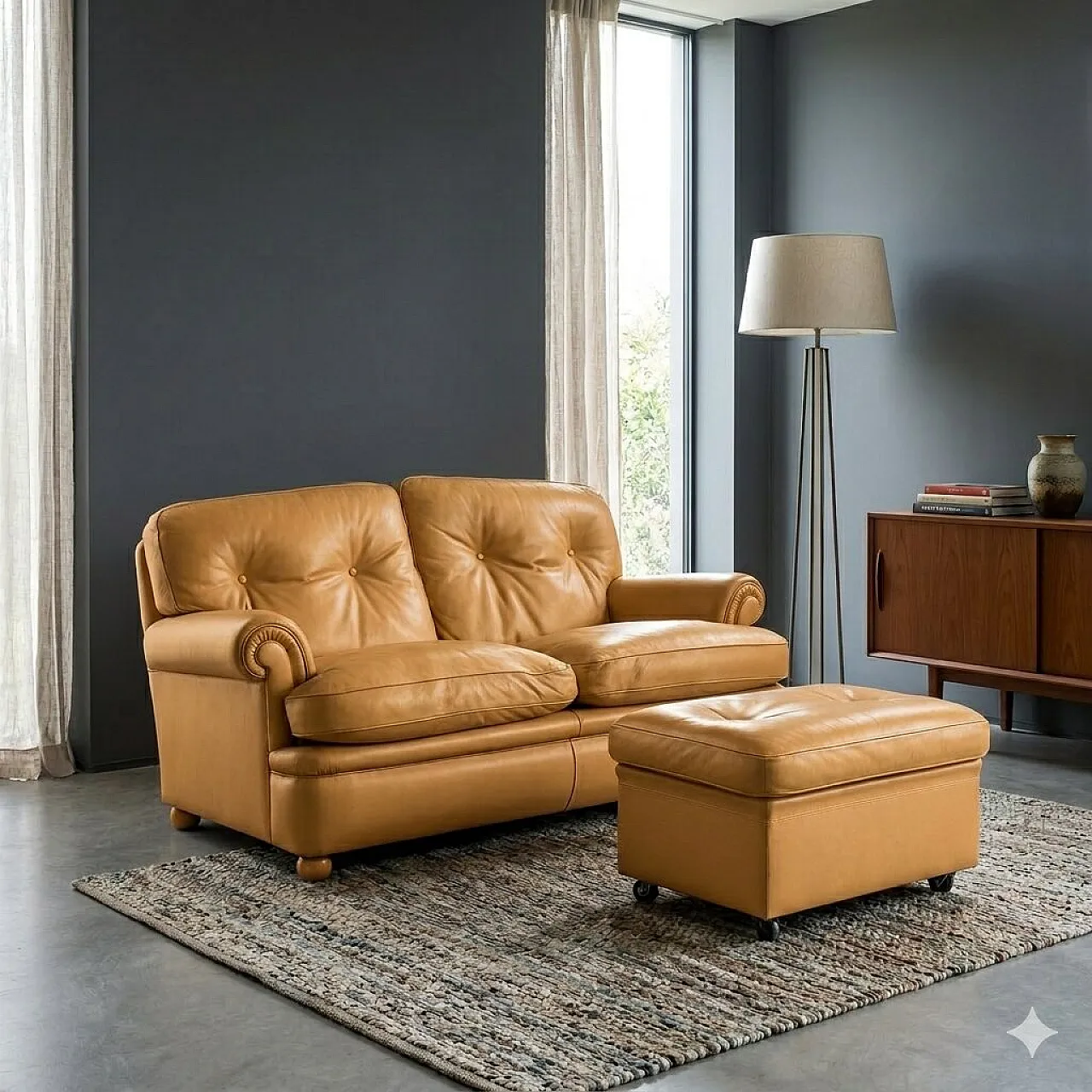 Sofa with pouf Dream/B, 20th century 2