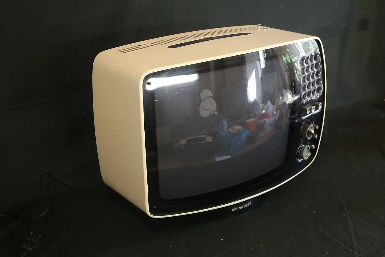 TV brionvega volans 17 U Mario Bellini 1969 funzionante perfetta spazio 5