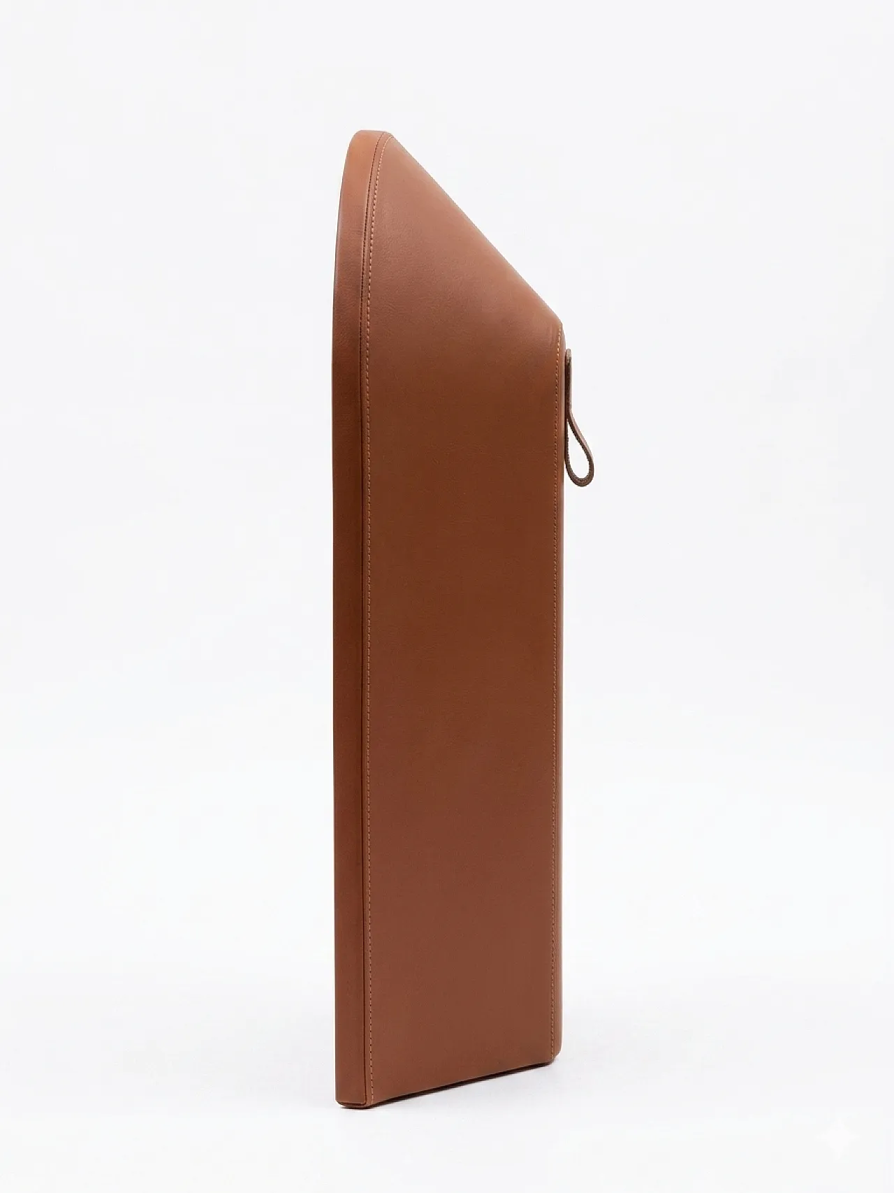 Lampada da Tavolo Scultorea in Cuoio e Legno di FontanaArte, 2000 4