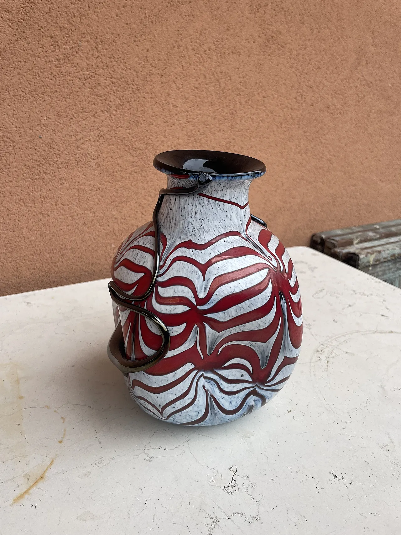 Vaso in vetro artistico in stile Murano 5