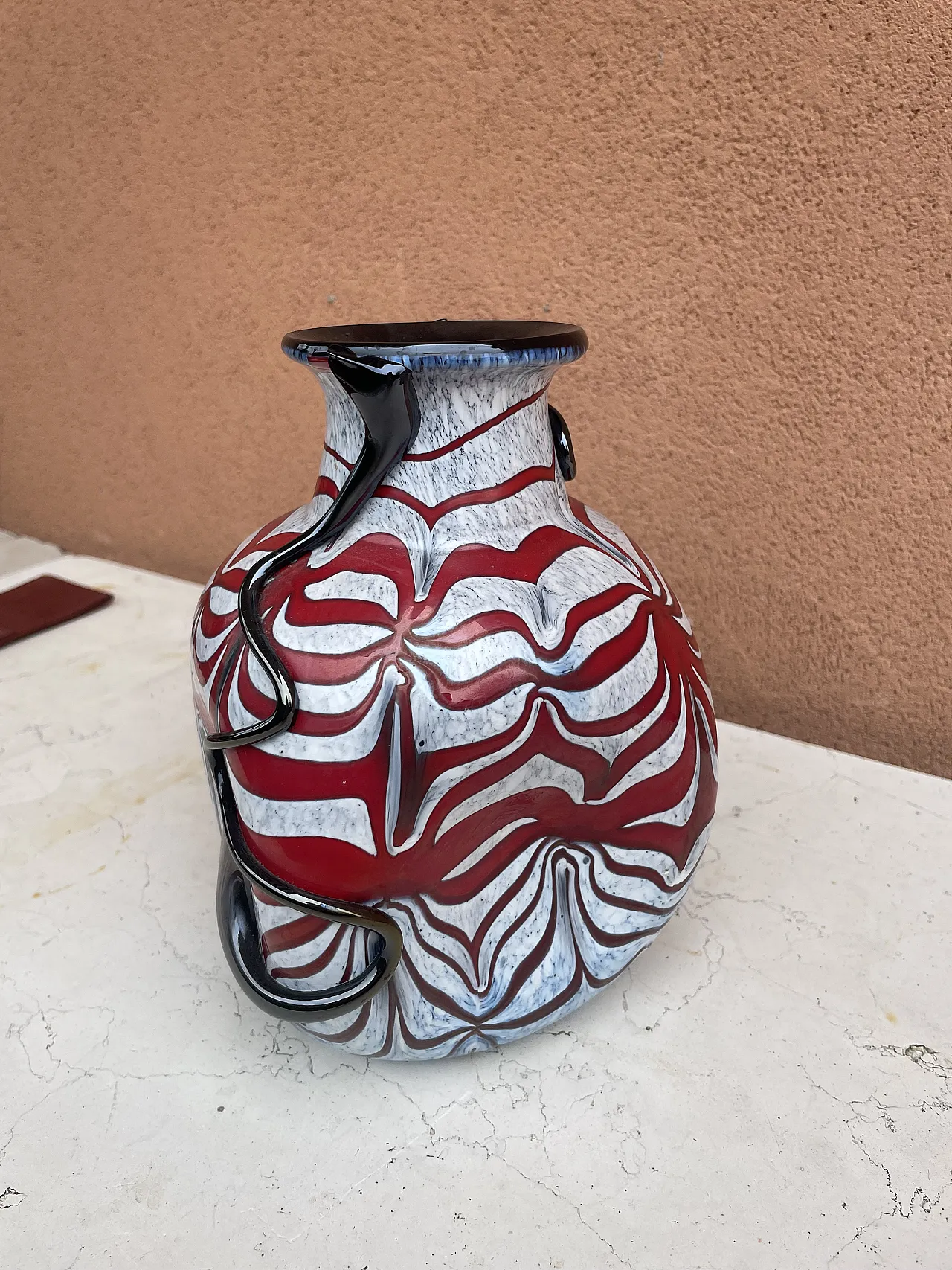 Vaso in vetro artistico in stile Murano 6