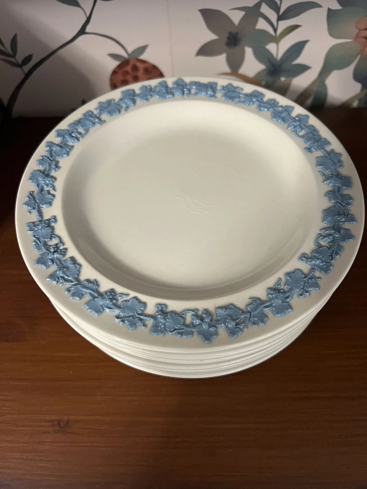Set 10 Piatti Dolce Wedgwood Embossed Queensware 1