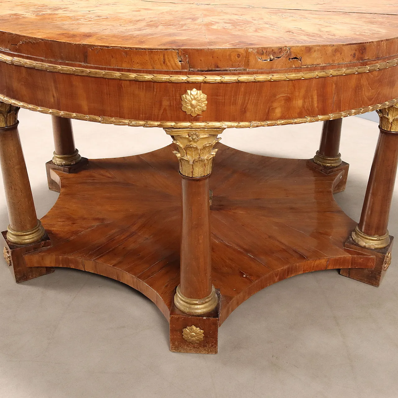 Tavolo Impero in legno di ciliegio, '800 9