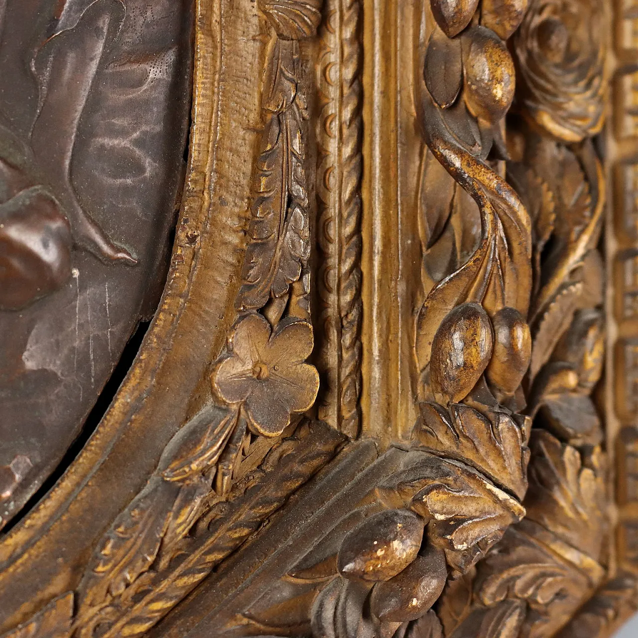 Rest during the Flight into Egypt embossed copper plate, 19th century 10