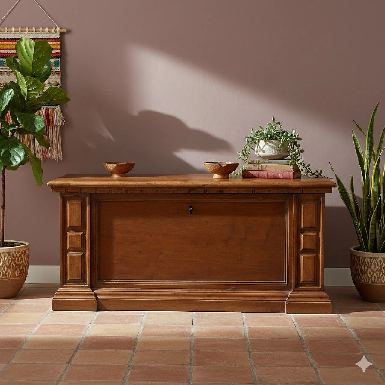Walnut chest, late 18th century 2