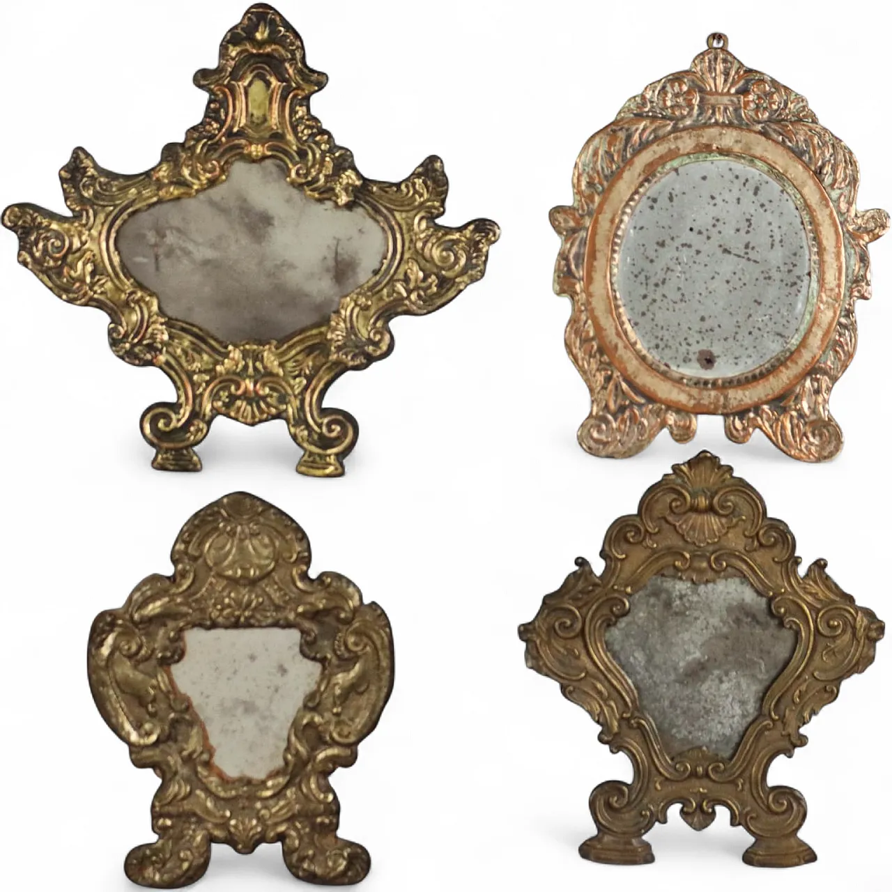 4 Cartegloria in metallo e bronzo, '800 11