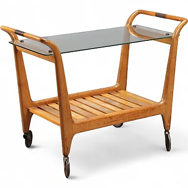 Carrello di servizio con ruote, anni '50