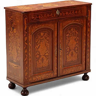Dutch sideboard in mahogany with threads and inlays, 19th century