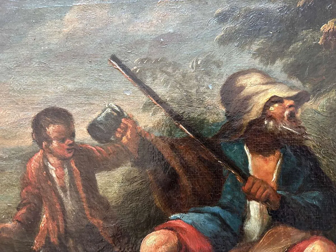 Baroque Battle Scene by Antonio Tempesta, Oil on Canvas, 17th Century 6