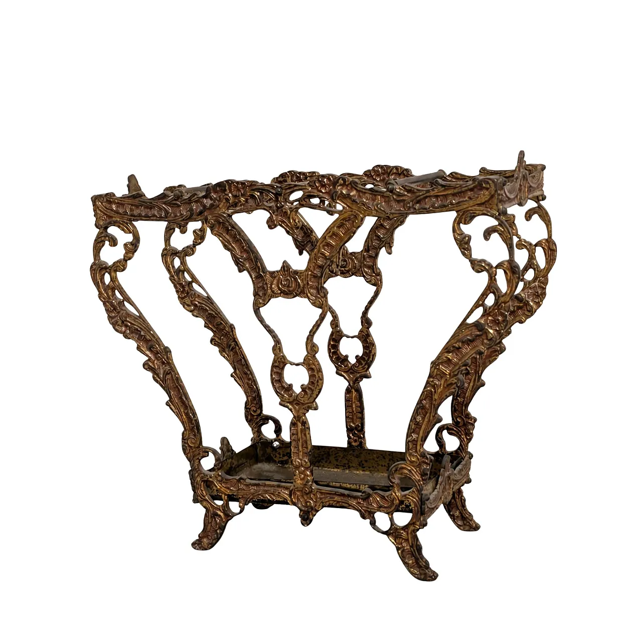 French umbrella stand in cast bronze 1