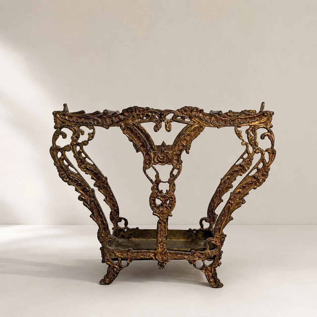 French umbrella stand in cast bronze 5
