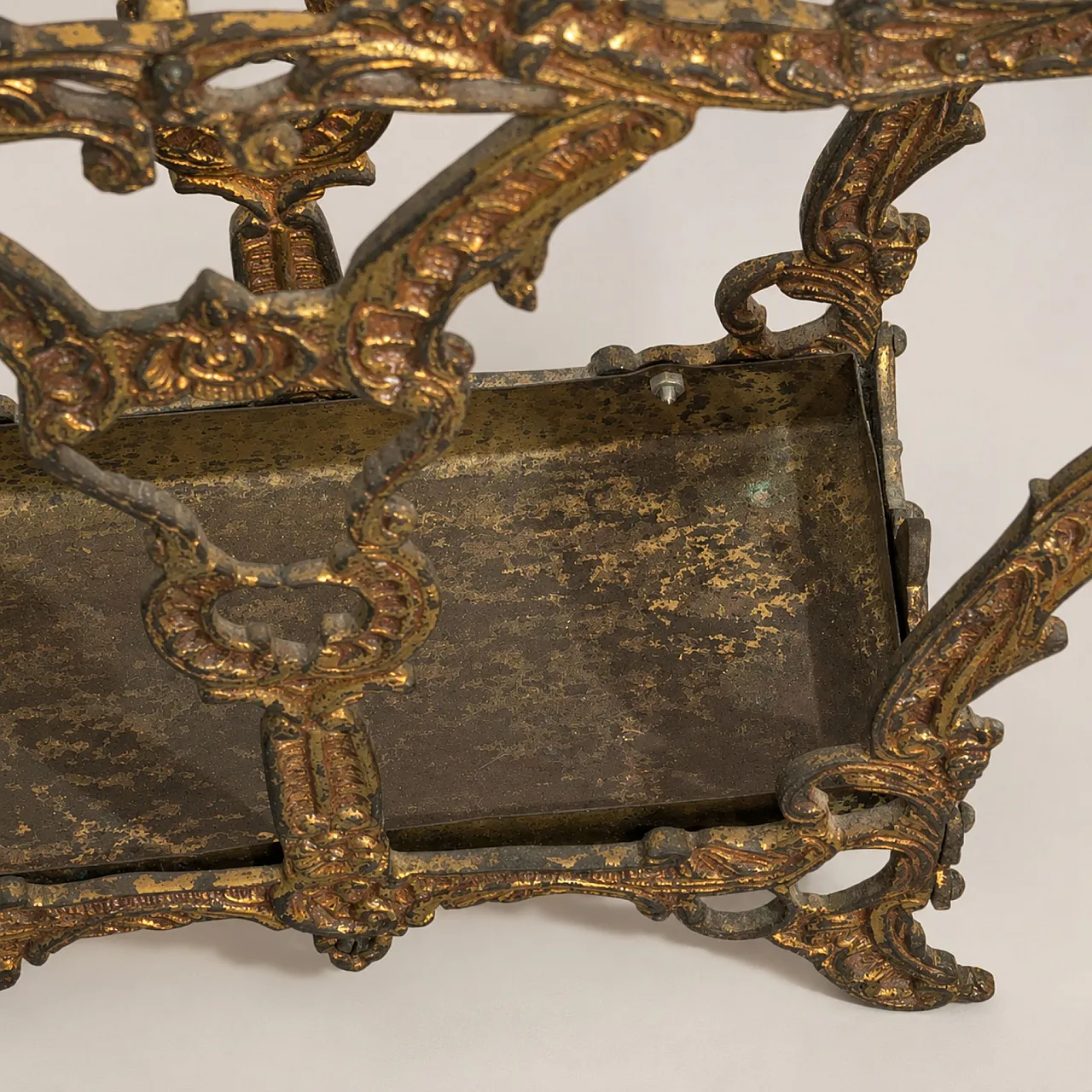 French umbrella stand in cast bronze 6