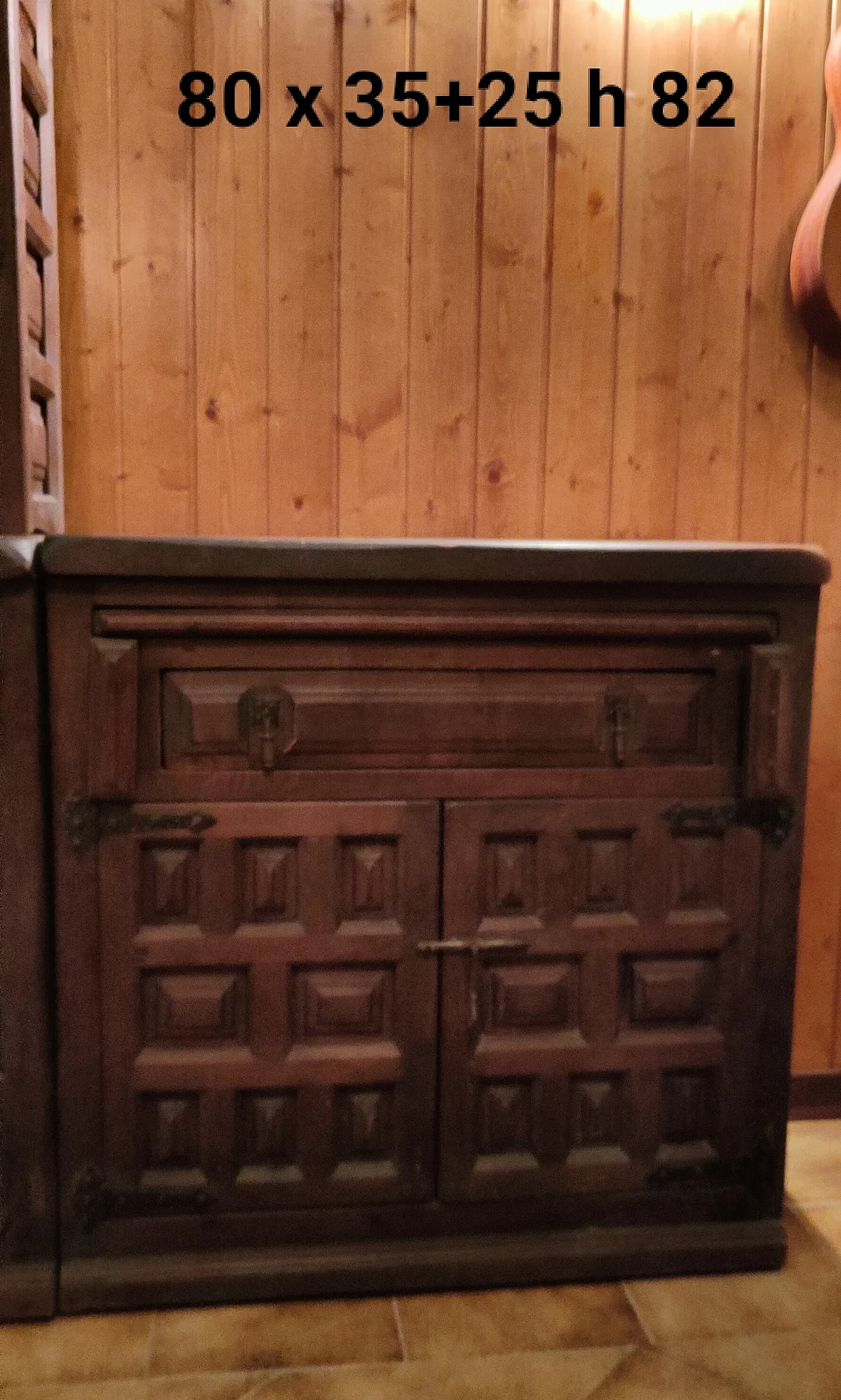 Spanish Rustic Wall Unit, 70s 6