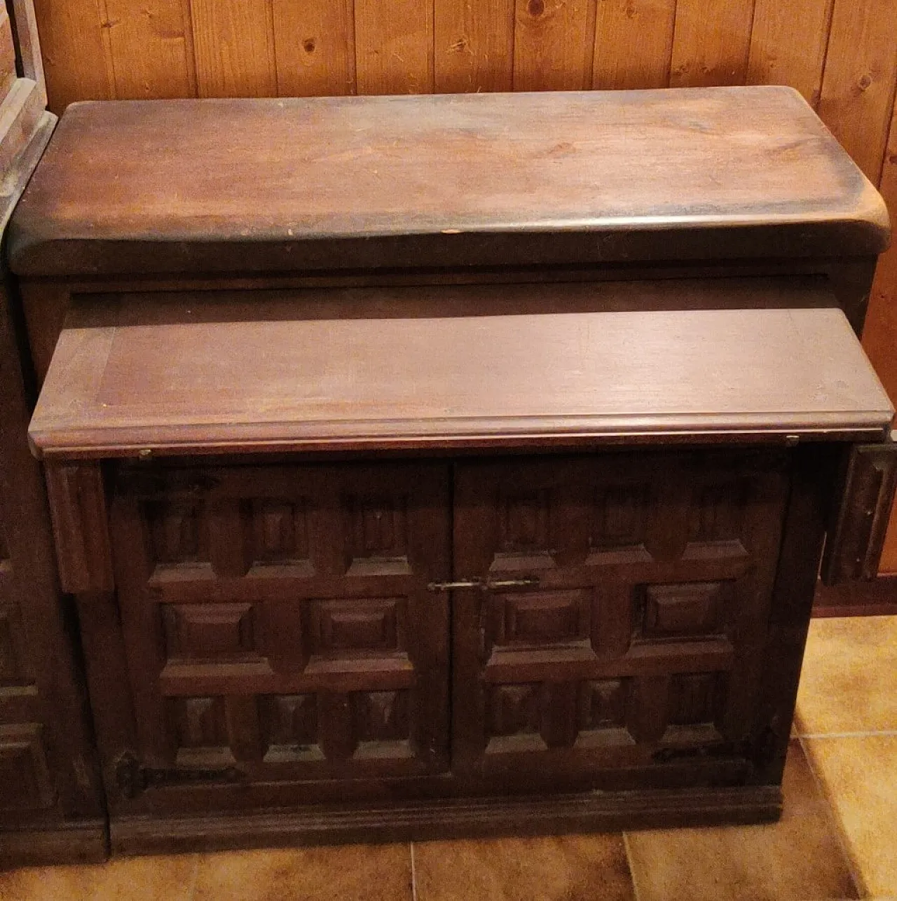 Spanish Rustic Wall Unit, 70s 7