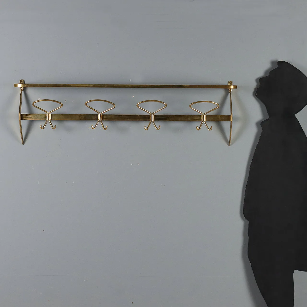 Brass coat hanger, 1950s 3