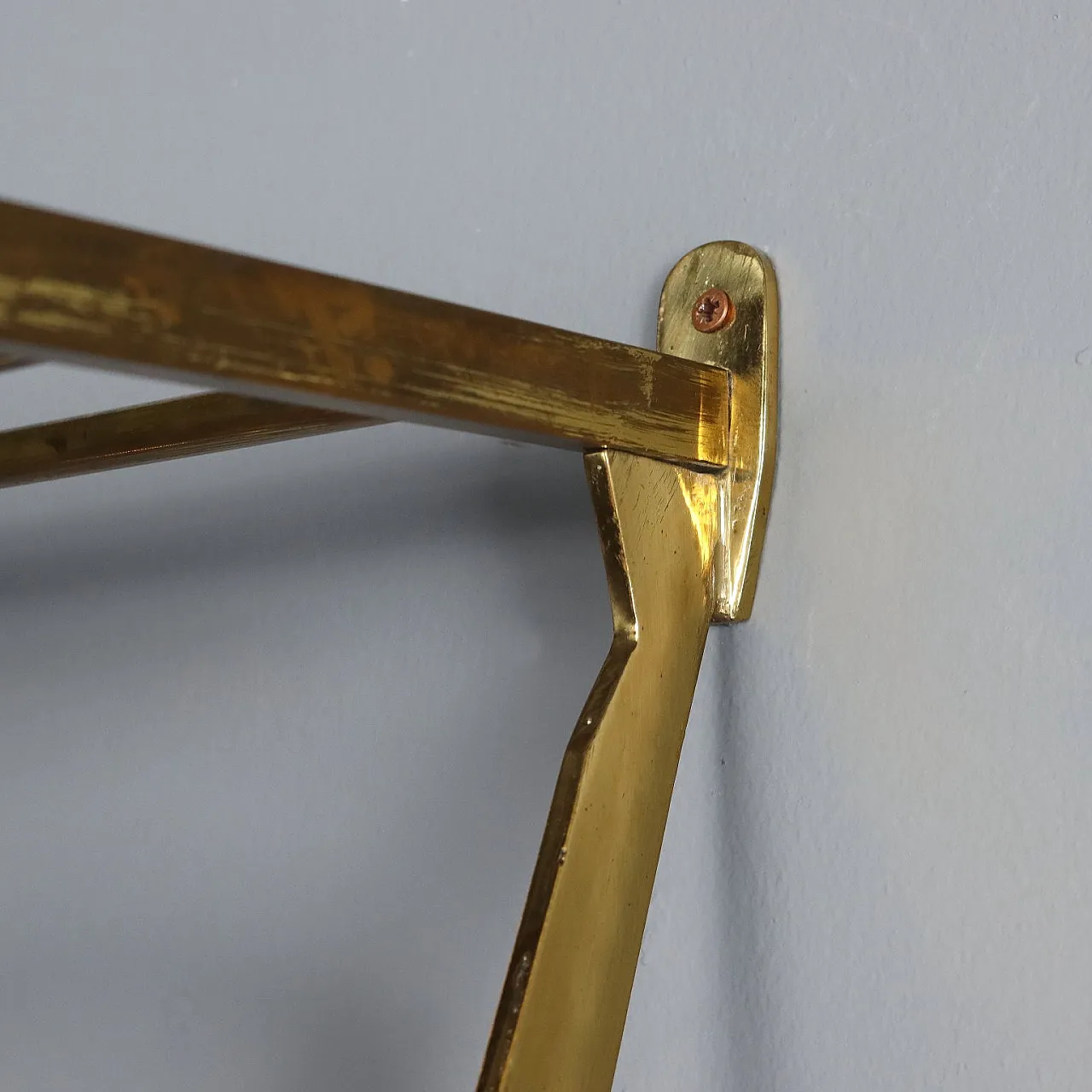 Brass coat hanger, 1950s 6