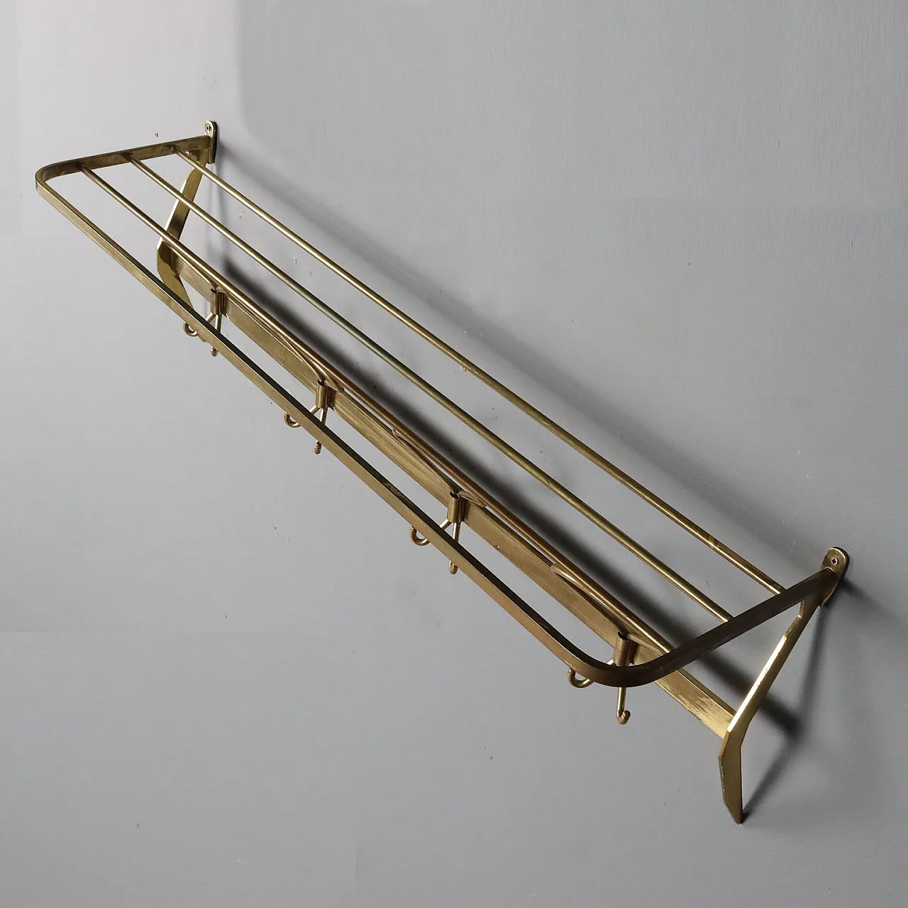Brass coat hanger, 1950s 8