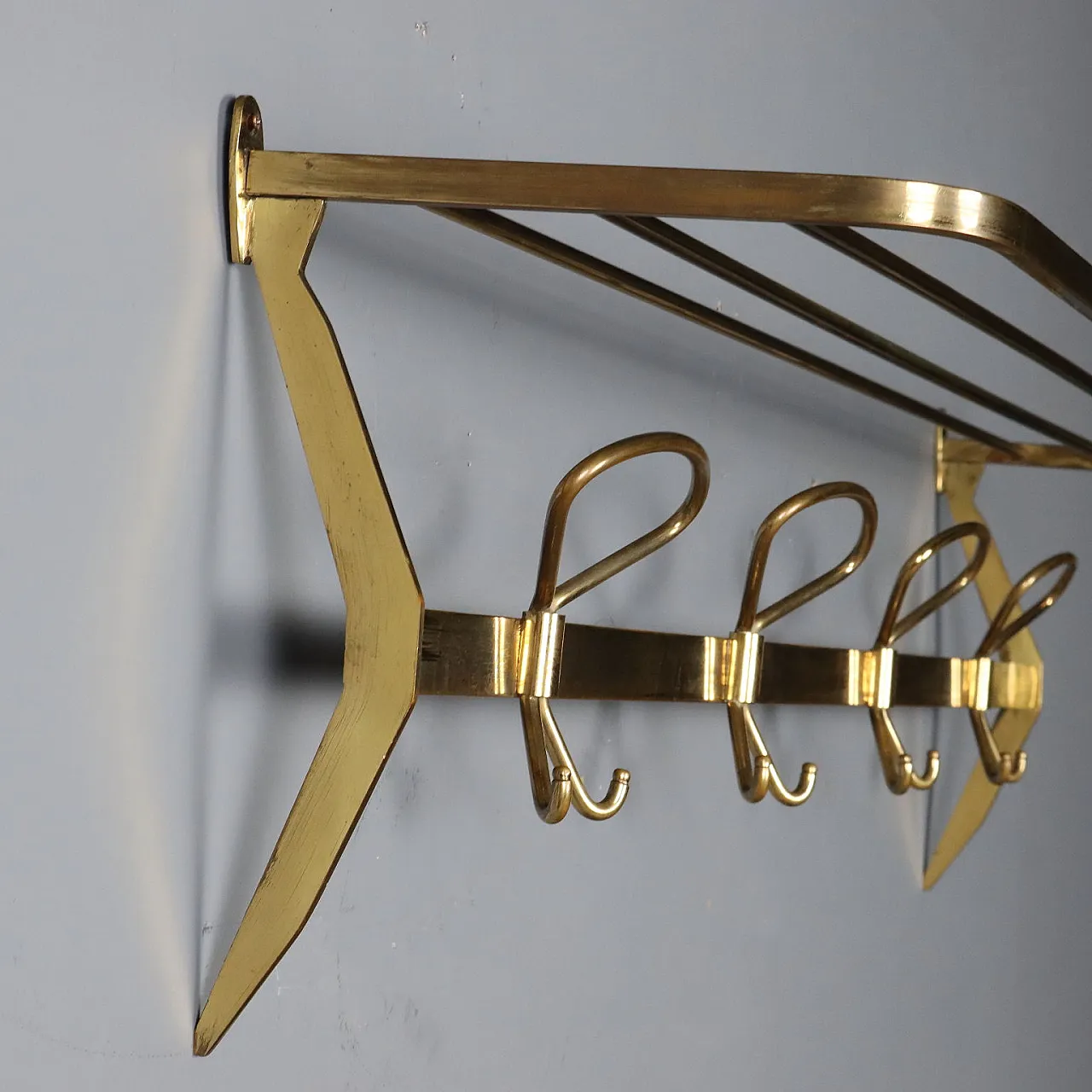 Brass coat hanger, 1950s 9